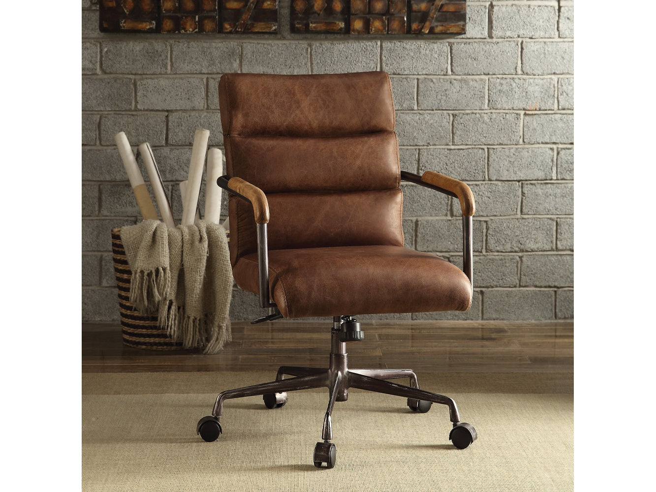 Harith Brown Executive Office Chair - Ornate Home