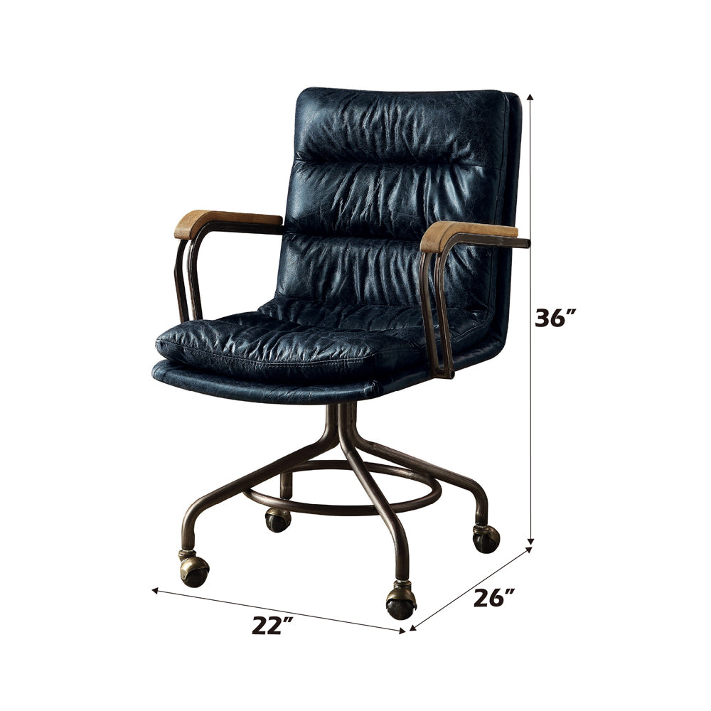 Harith Ii Blue Executive Office Chair - Ornate Home