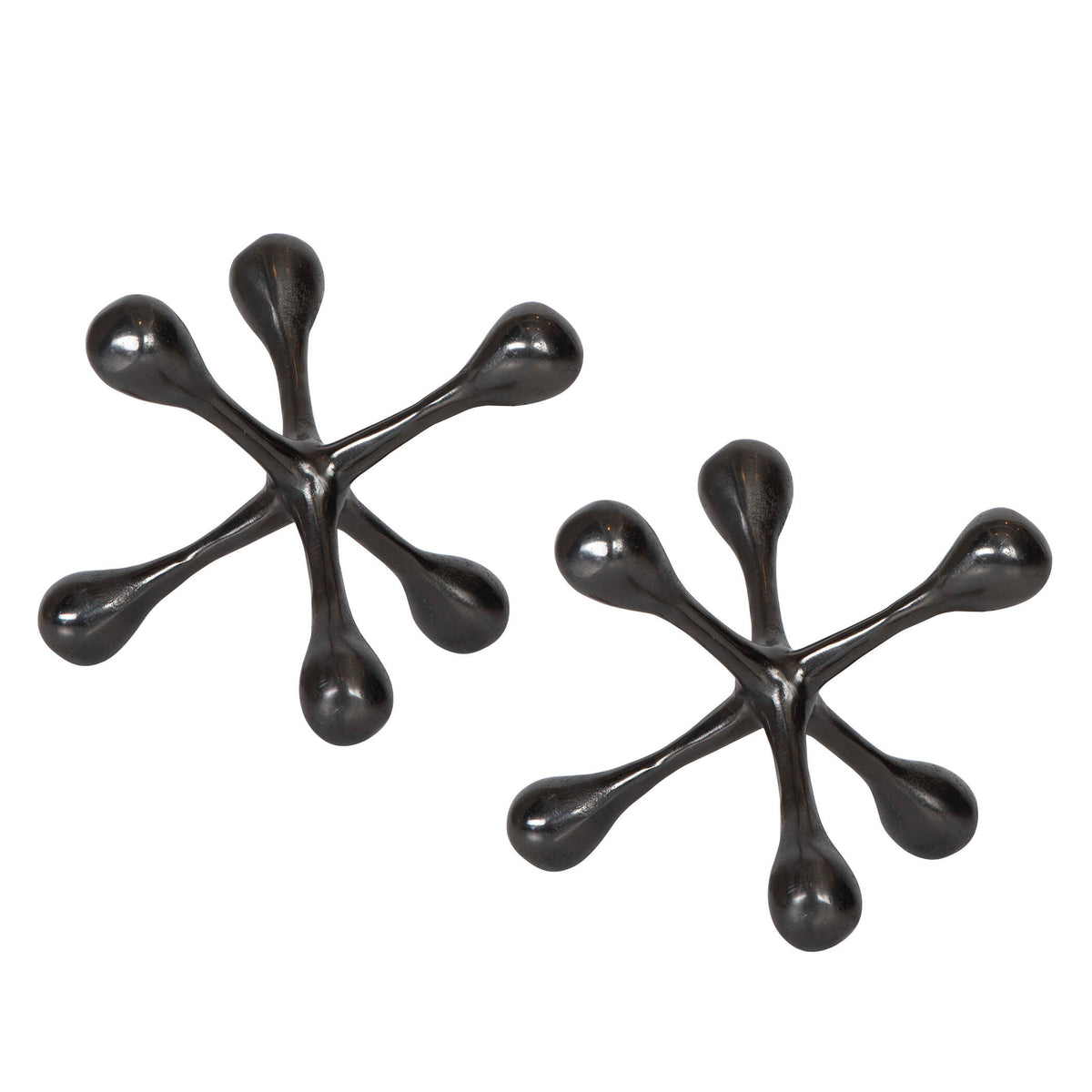 Harlan Black/Nickel Objects (Set of 2) - Ornate Home