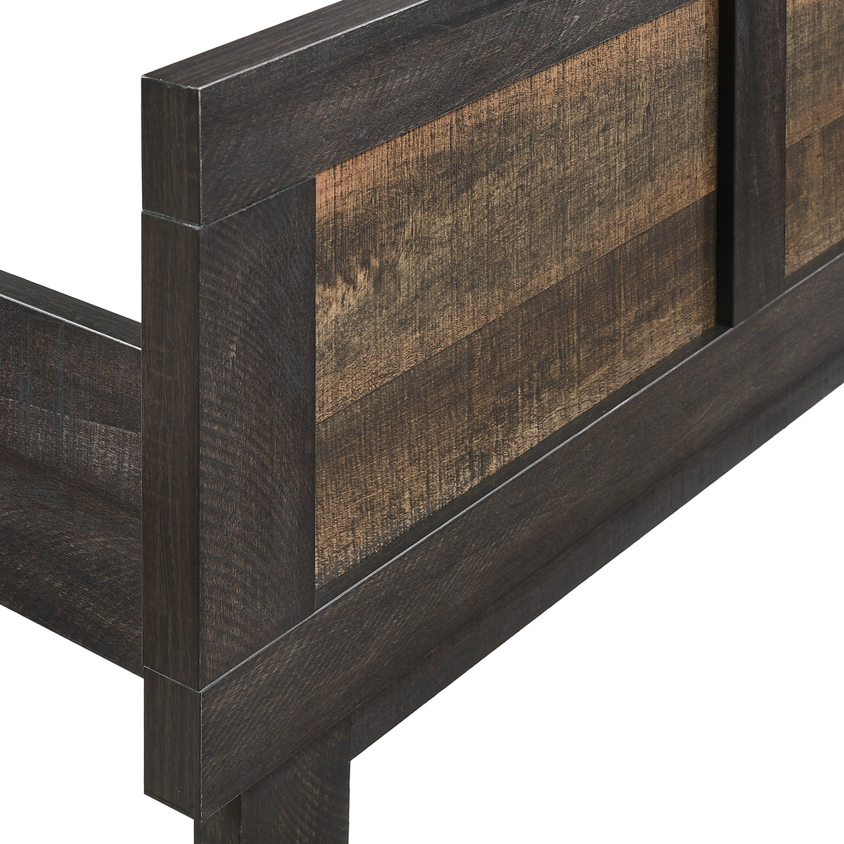 Harlington Black/Walnut 3-Piece Full Panel Bedroom Set - Ornate Home