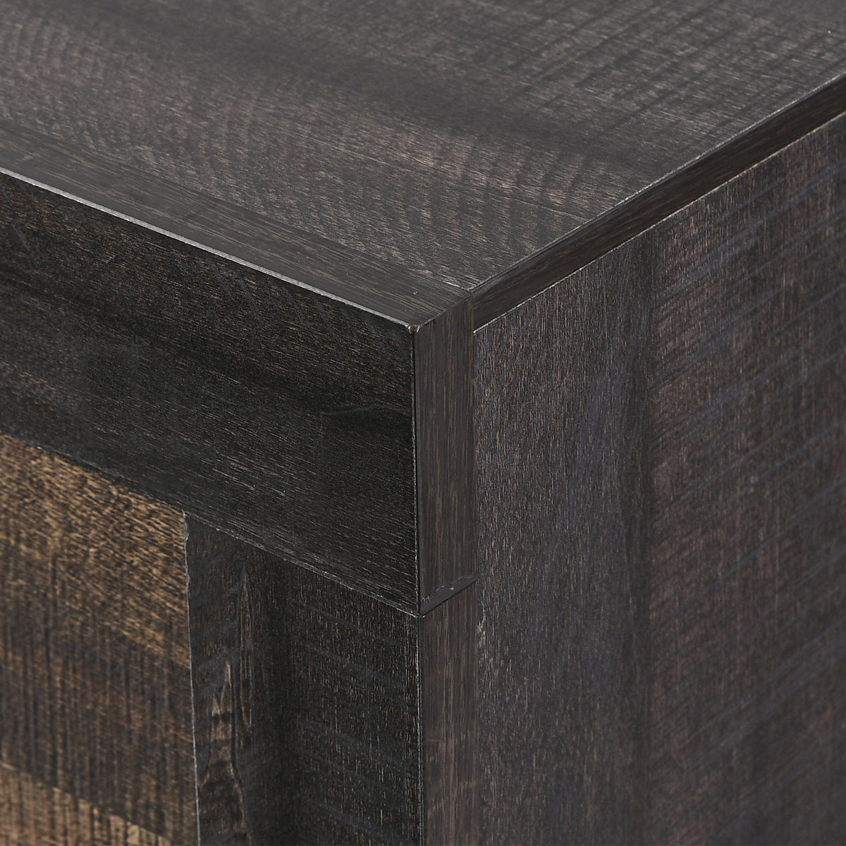 Harlington Black/Walnut 3-Piece Full Panel Bedroom Set - Ornate Home