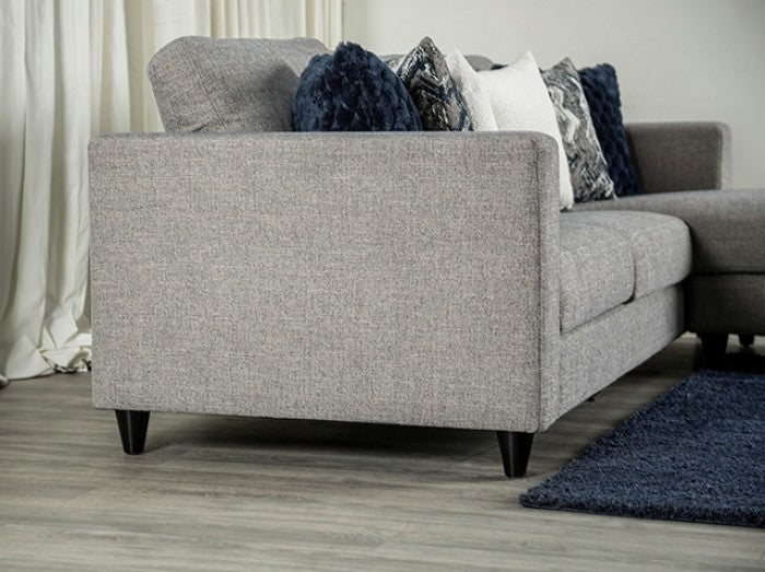 Harlow Light Gray Sectional - Ornate Home