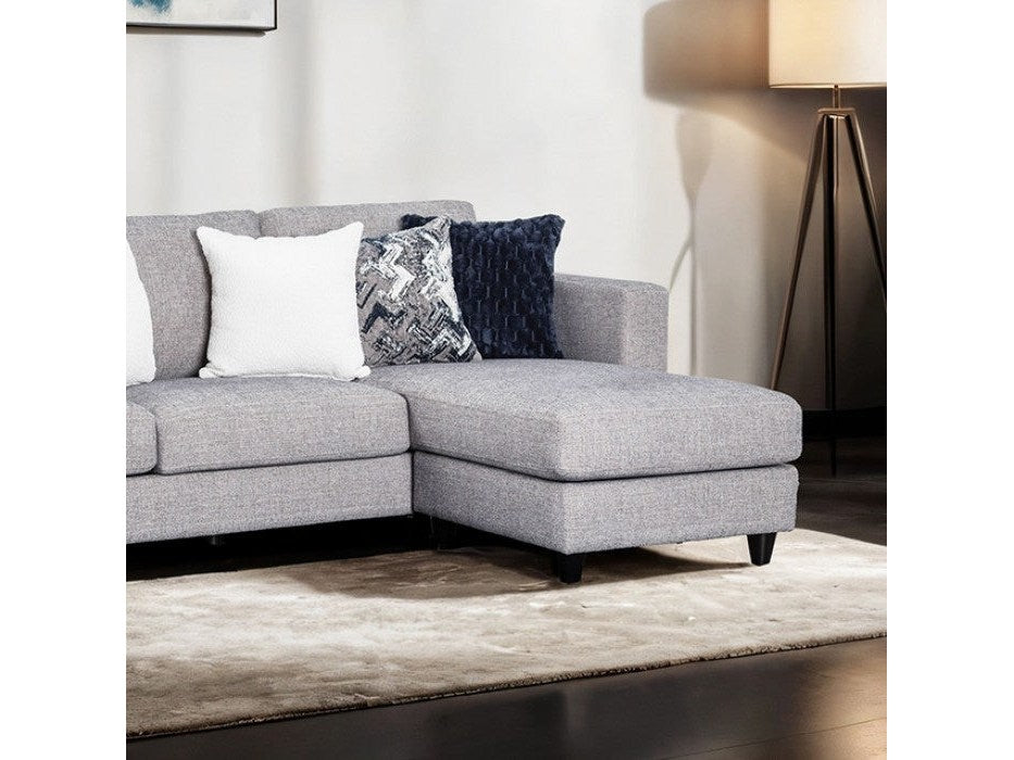 Harlow Light Gray Sectional - Ornate Home