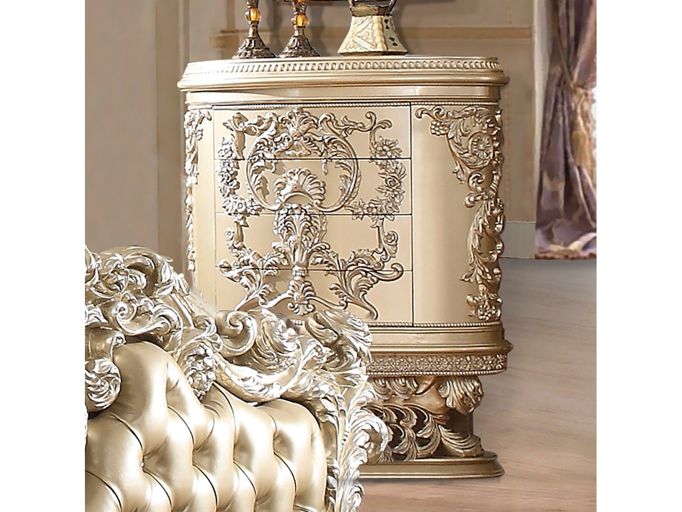 Harmonia Champagne Chest / HD-8022 - Ornate Home