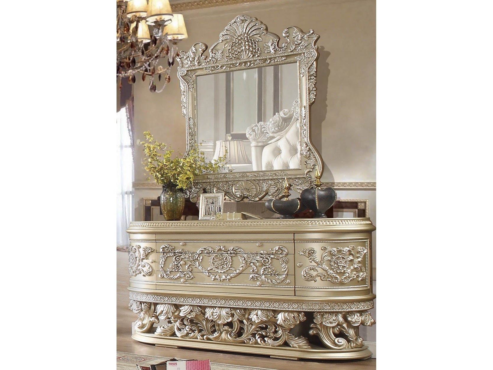 Harmonia Champagne Dresser / HD-8022 - Ornate Home