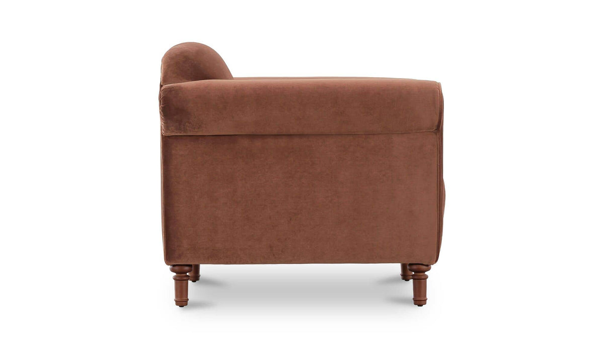 Harmony Blush Faux Mohair Accent Chair - Ornate Home