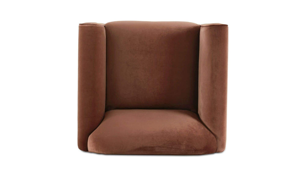 Harmony Blush Faux Mohair Accent Chair - Ornate Home