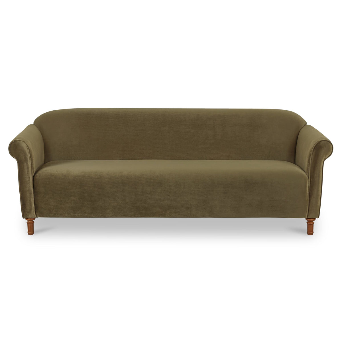 Harmony Dark Green Faux Mohair Sofa - Ornate Home
