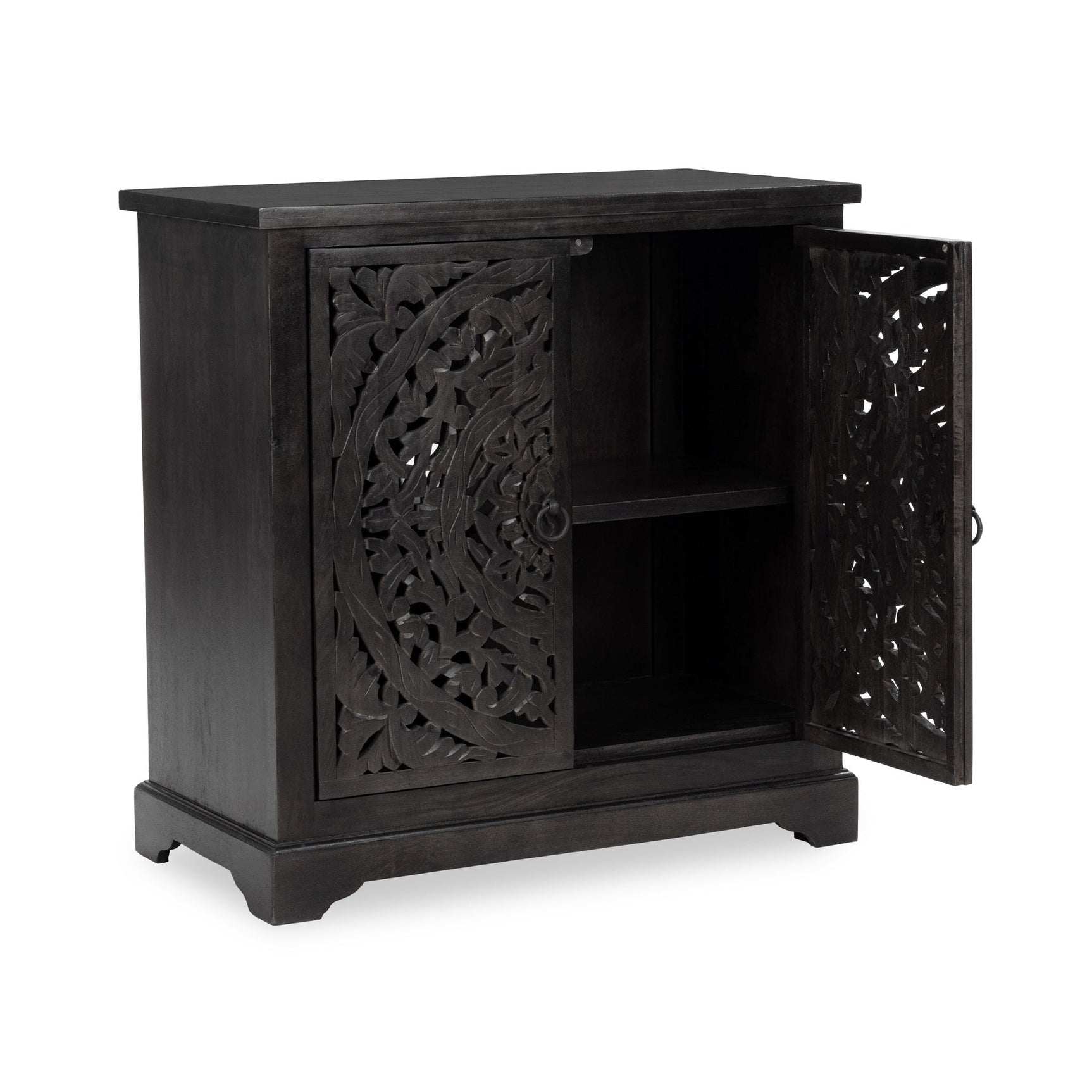 Harmony Harvest Walnut 2 Door Cabinet - Ornate Home