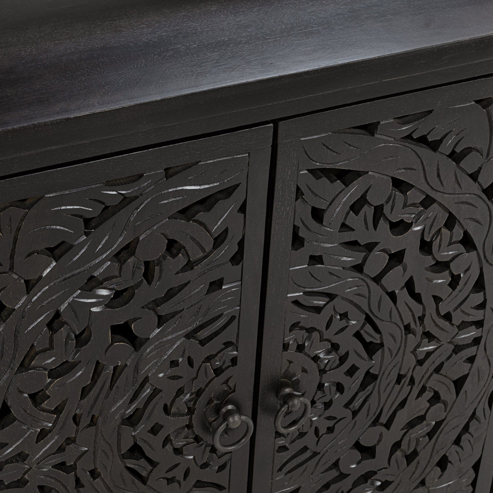 Harmony Harvest Walnut 4 Door Cabinet - Ornate Home