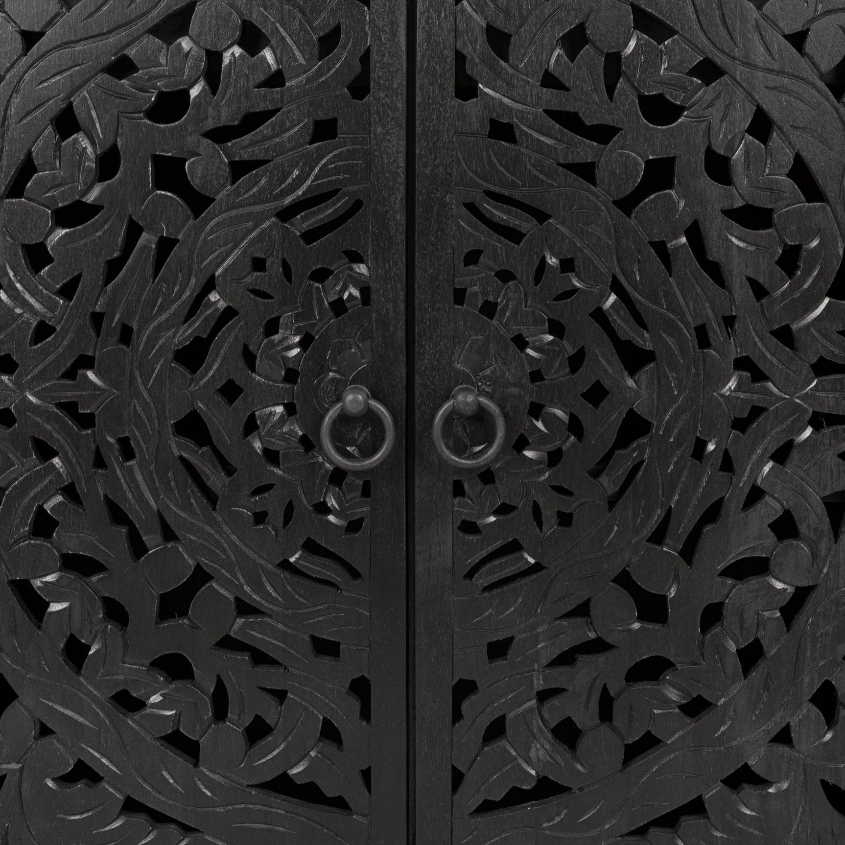 Harmony Harvest Walnut 4 Door Cabinet - Ornate Home