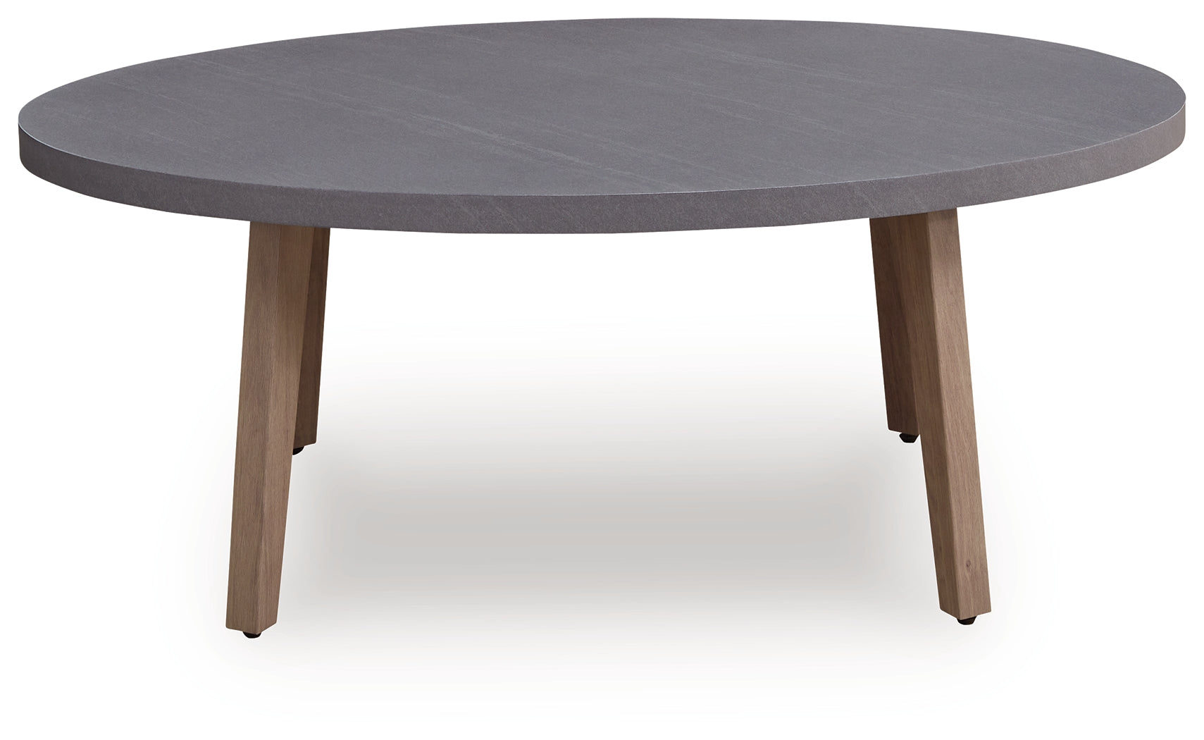Harmony Headlands Natural/Gray Oval Cocktail Table - Ornate Home
