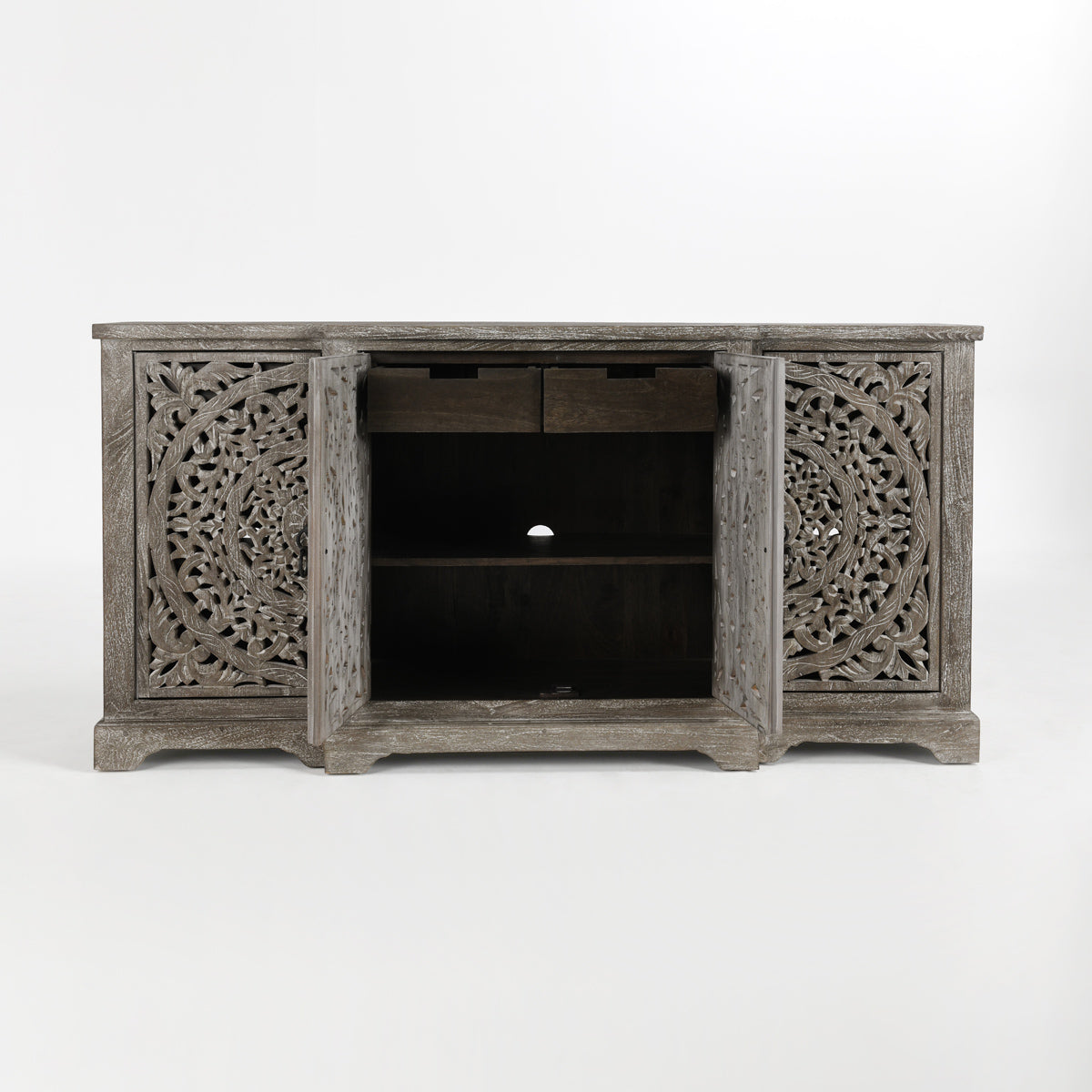 Harmony Vintage Gray Cabinet - Ornate Home