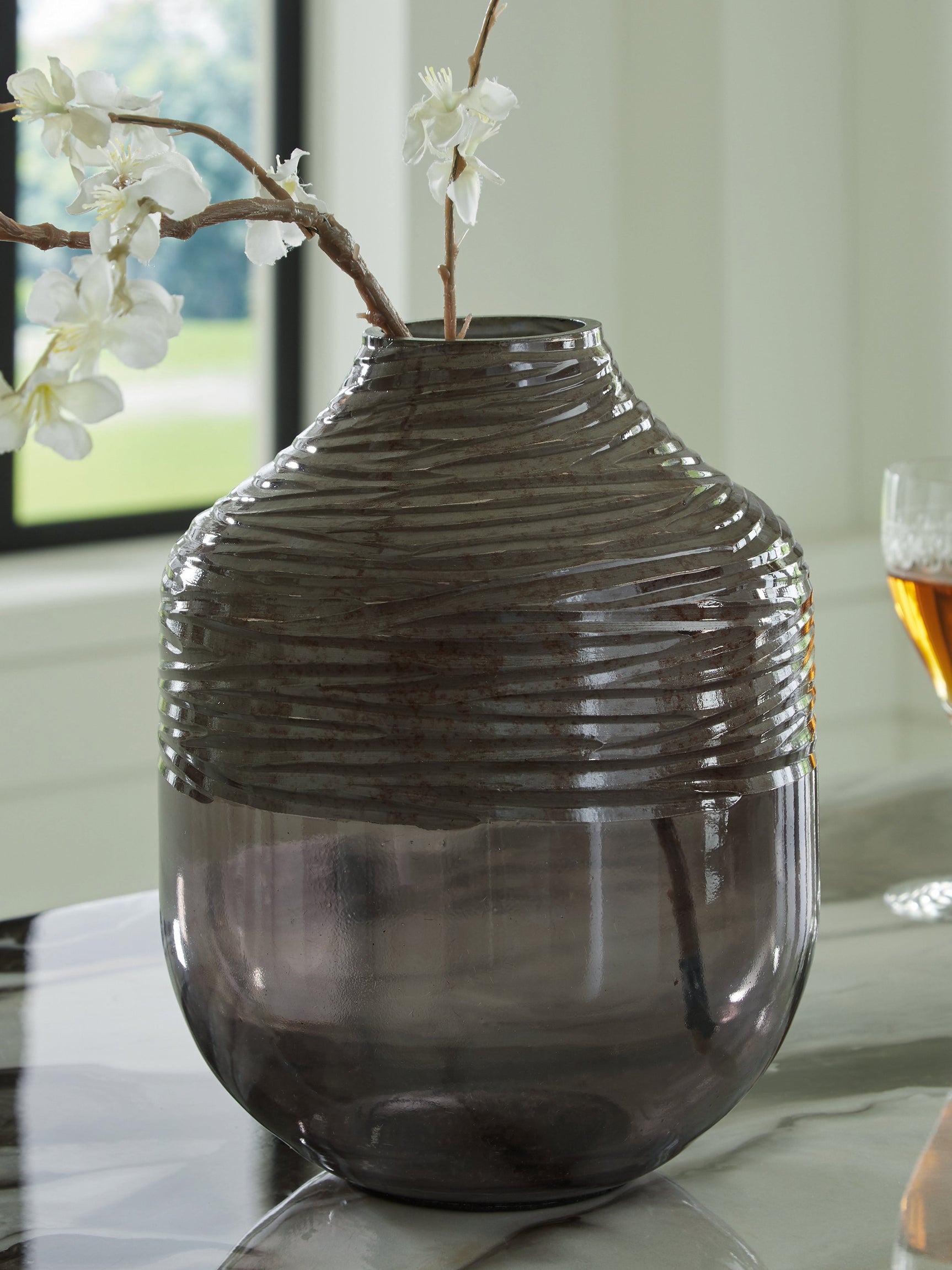 Harpwick Iridescent Gray Vase (Online Special Price) - Ornate Home