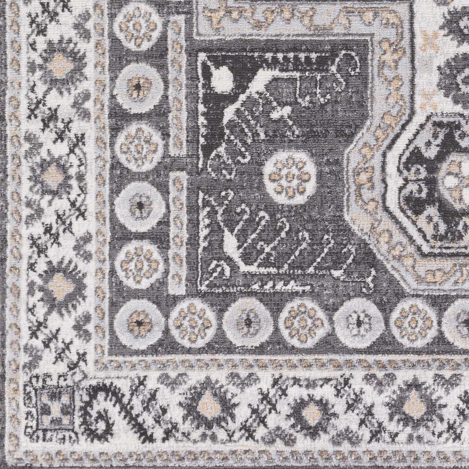 Harrah Gray Cross Rug - Clearance - Ornate Home