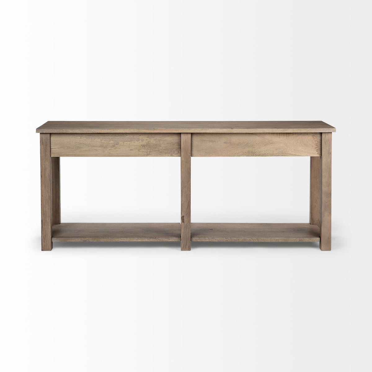 Harrelson Brown Wood 4 Drawer Console Table - Ornate Home