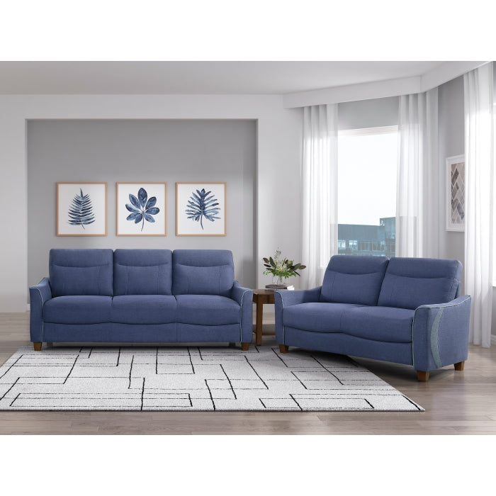 Harstad Blue Loveseat - Ornate Home