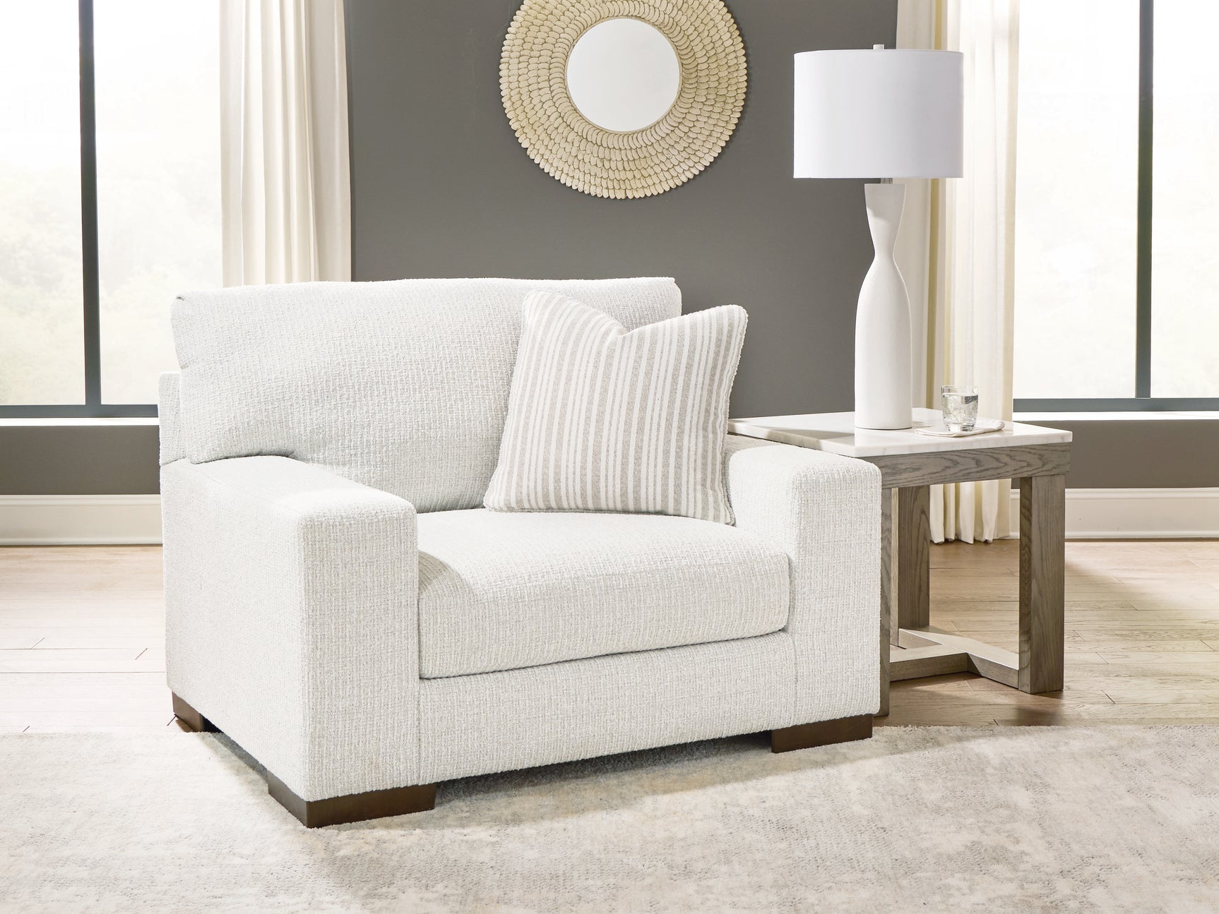 Hartside Frosted Oversized Chair - Ornate Home