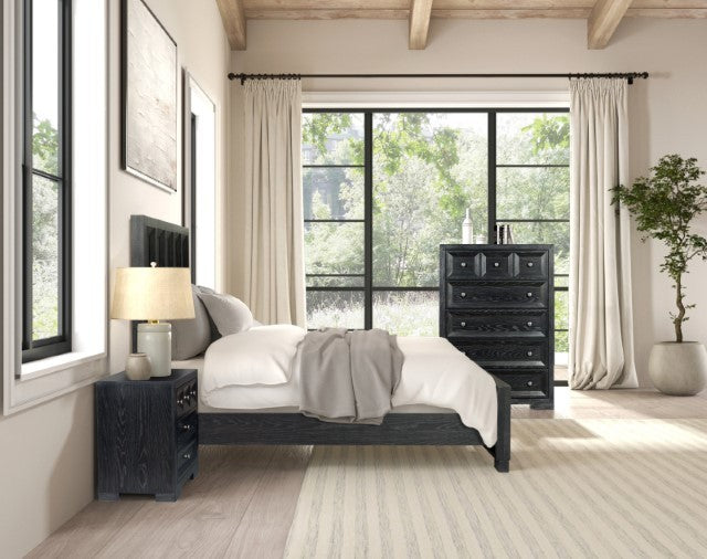 Hatton Cross Weathered Black Chest - Ornate Home