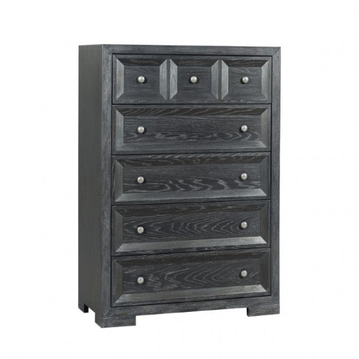 Hatton Cross Weathered Black Chest - Ornate Home