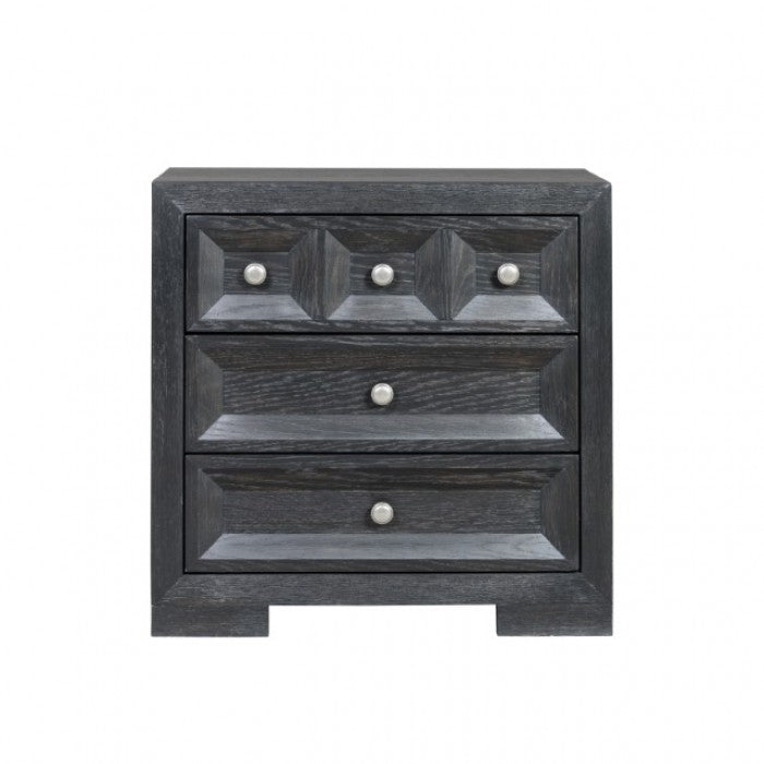 Hatton Cross Weathered Black Queen 4 Piece Bedroom Set - Ornate Home