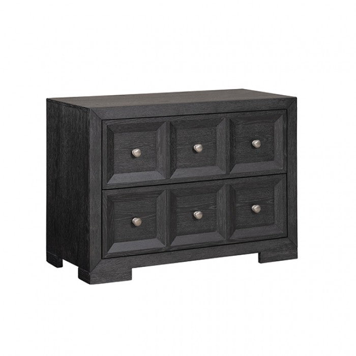 Hatton Cross Weathered Black Queen 5 Piece Bedroom Set w/Chest (N2) - Ornate Home