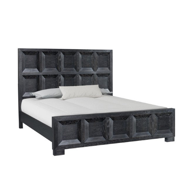 Hatton Cross Weathered Black Queen 5 Piece Bedroom Set w/Chest (N2) - Ornate Home