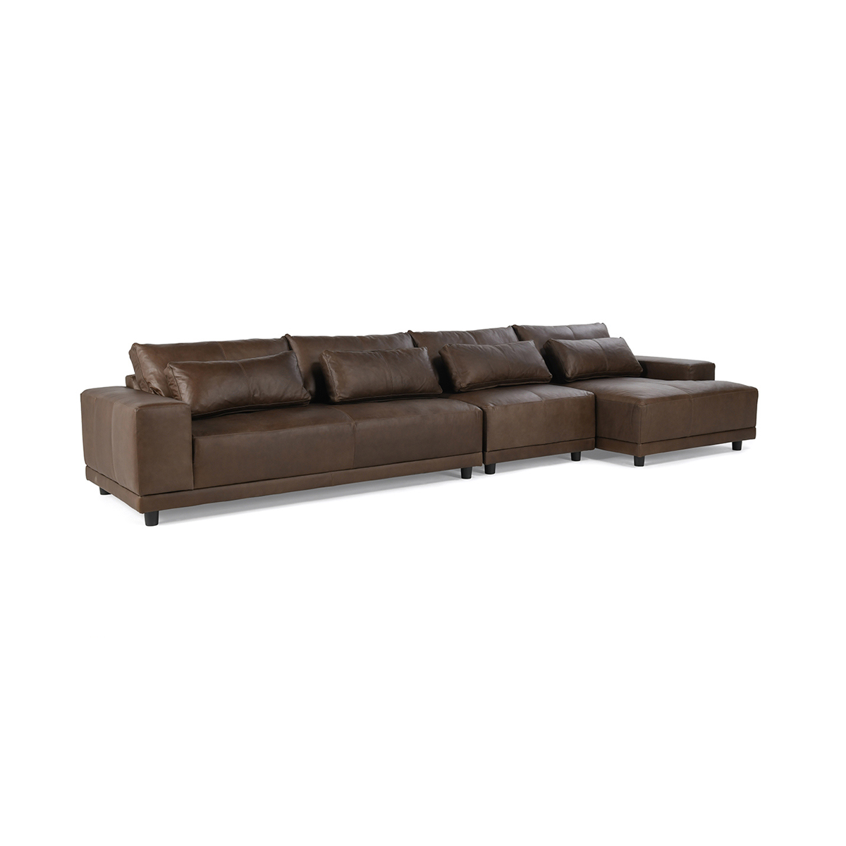 Hauser Espresso MX 3 Piece Sectional - Ornate Home
