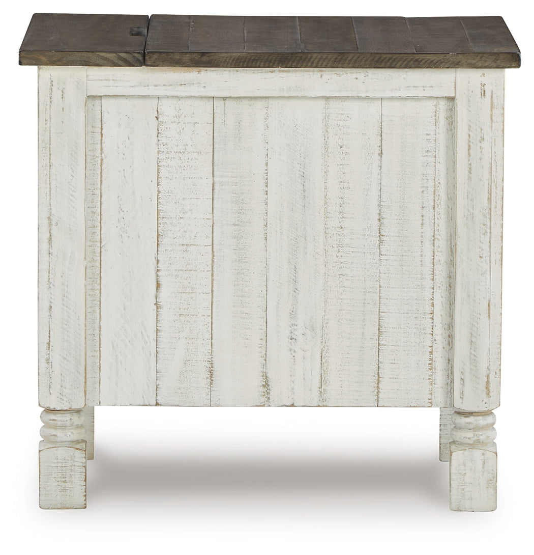 Havalance White/Gray Chairside End Table (Online Special Price) - Ornate Home