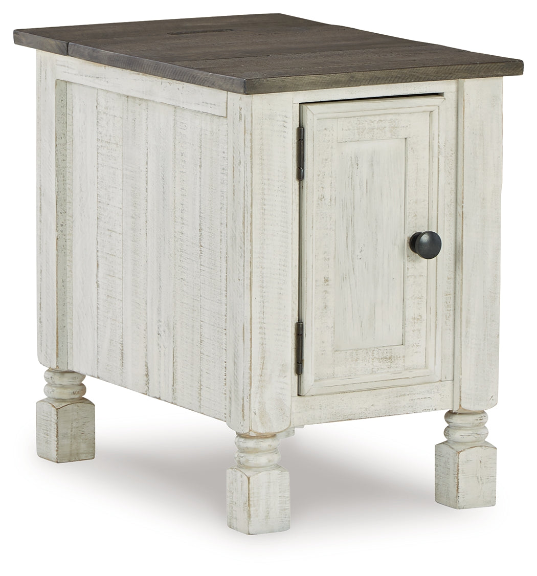 Havalance White/Gray Chairside End Table - Ornate Home