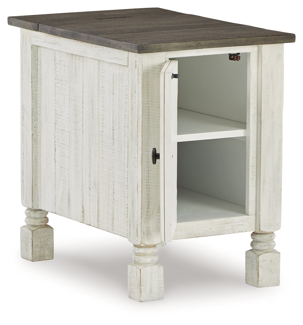 Havalance White/Gray Chairside End Table - Ornate Home