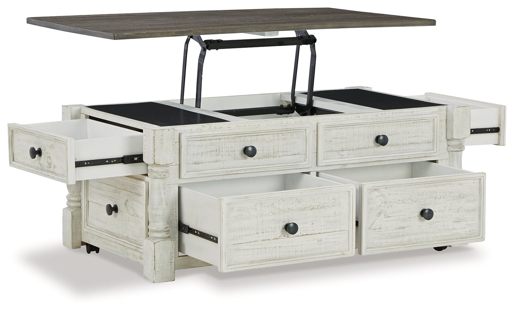 Havalance White/Gray Lift Top Coffee Table and 2 End Tables (Online Special Price) - Ornate Home