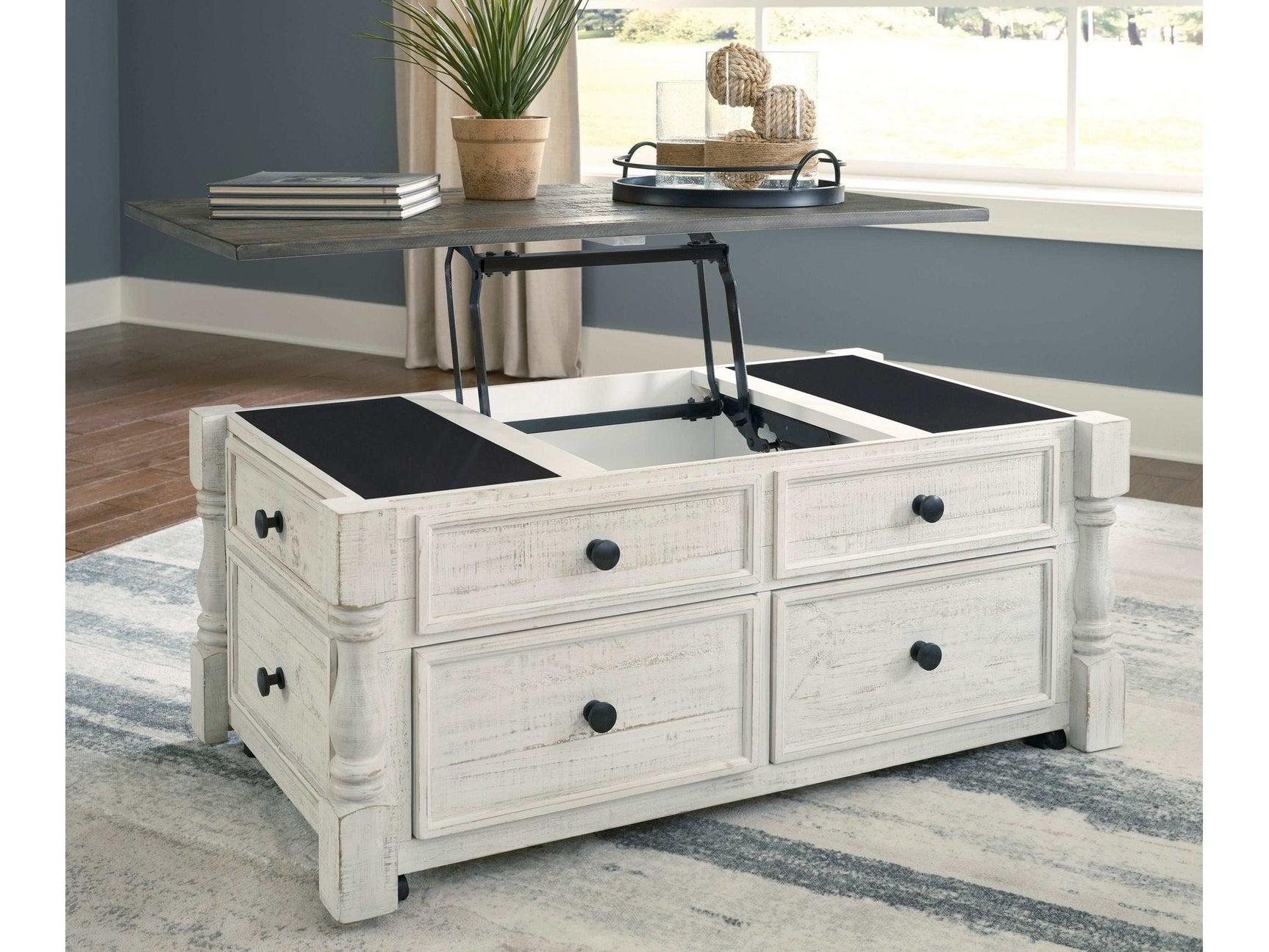 Havalance White/Gray LiftTop Coffee Table (Online Special Price) - Ornate Home