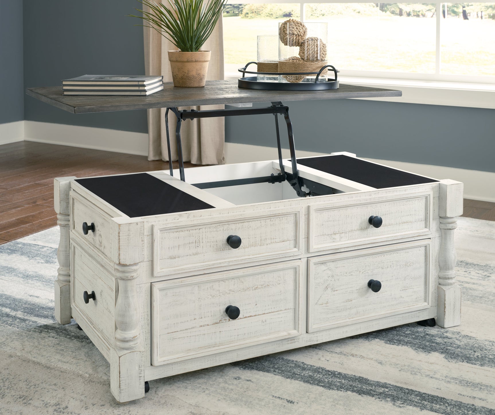 Havalance White/Gray LiftTop Coffee Table (Online Special Price) - Ornate Home