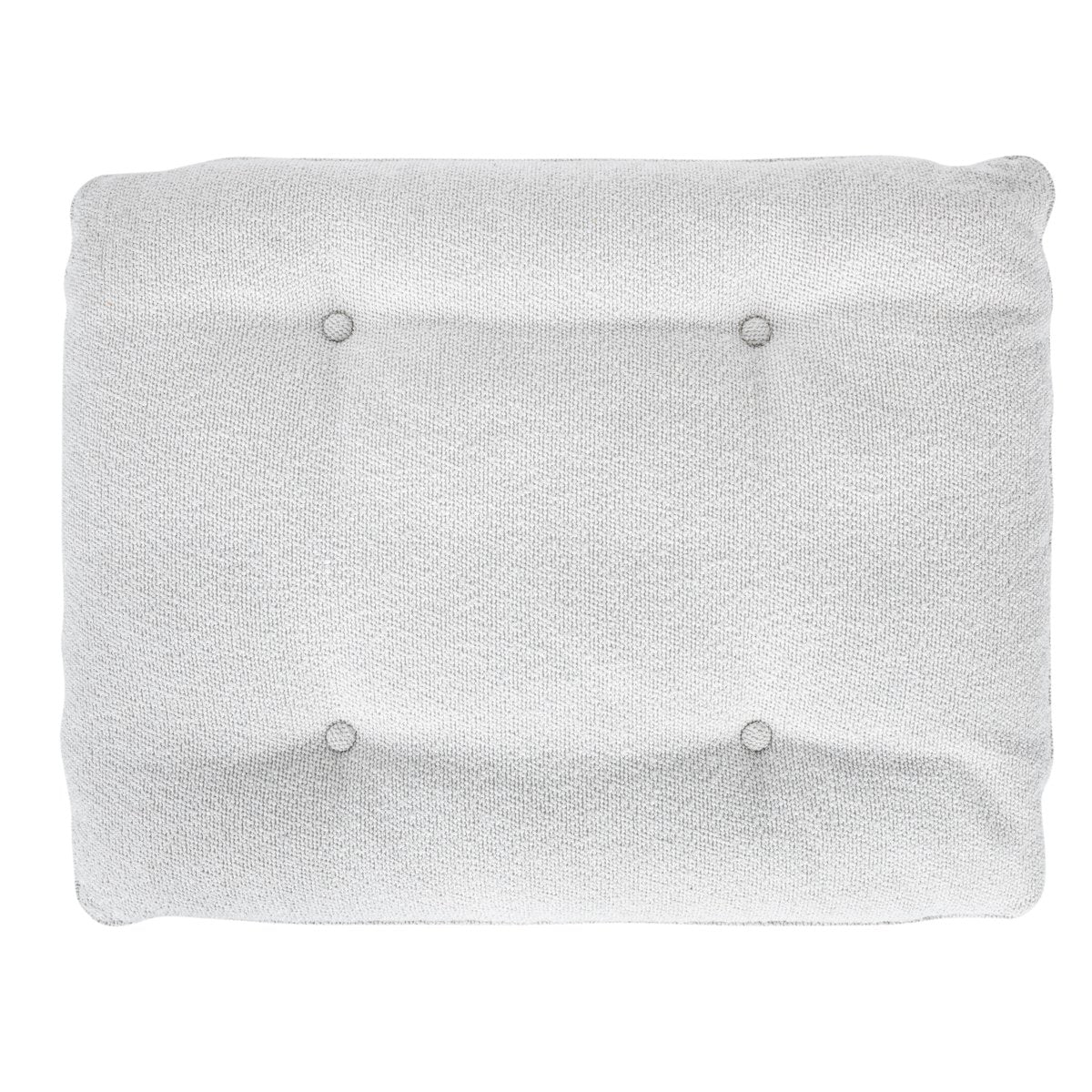 Haven White Upholstered Ottoman - Ornate Home