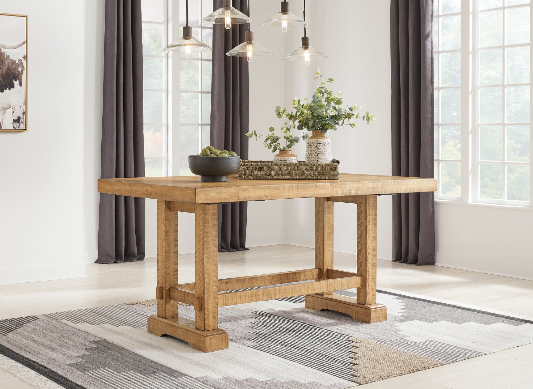 Havonplane Brown Counter Height Dining Extension Table (Online Special Price) - Ornate Home