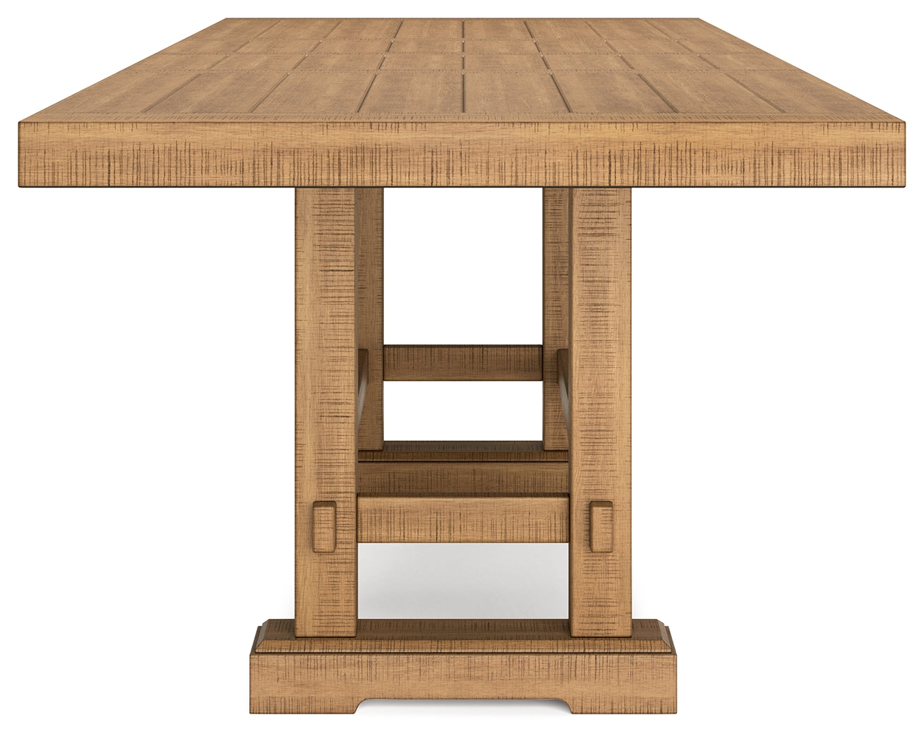 Havonplane Brown Counter Height Extension Dining Table 4 Barstools and Bench (Online Special Price) - Ornate Home