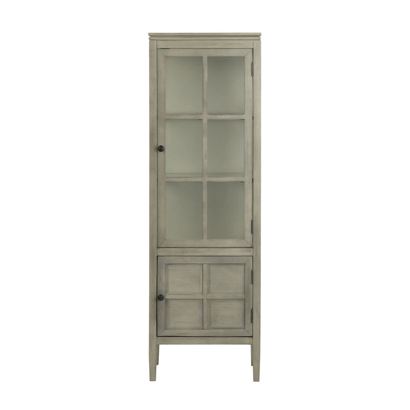 Hawthorne Estate Gray Curio Cabinet - Ornate Home