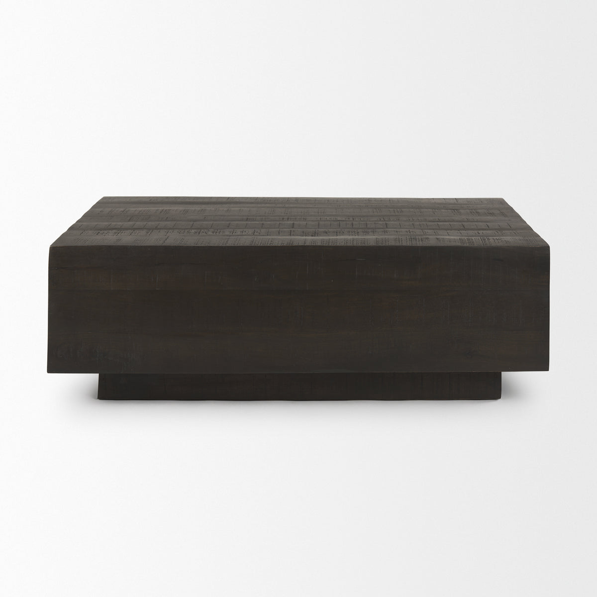 Hayden Dark Brown Wood Rectangular Coffee Table - Ornate Home