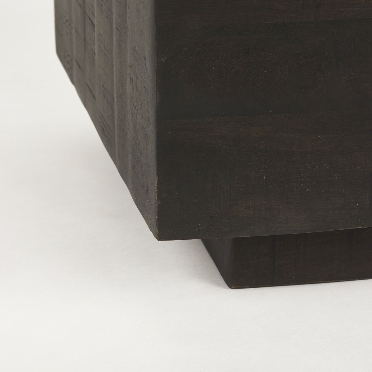 Hayden Dark Brown Wood Rectangular Coffee Table - Ornate Home