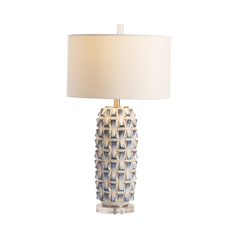 Hayes Blue/White Table Lamp - Ornate Home