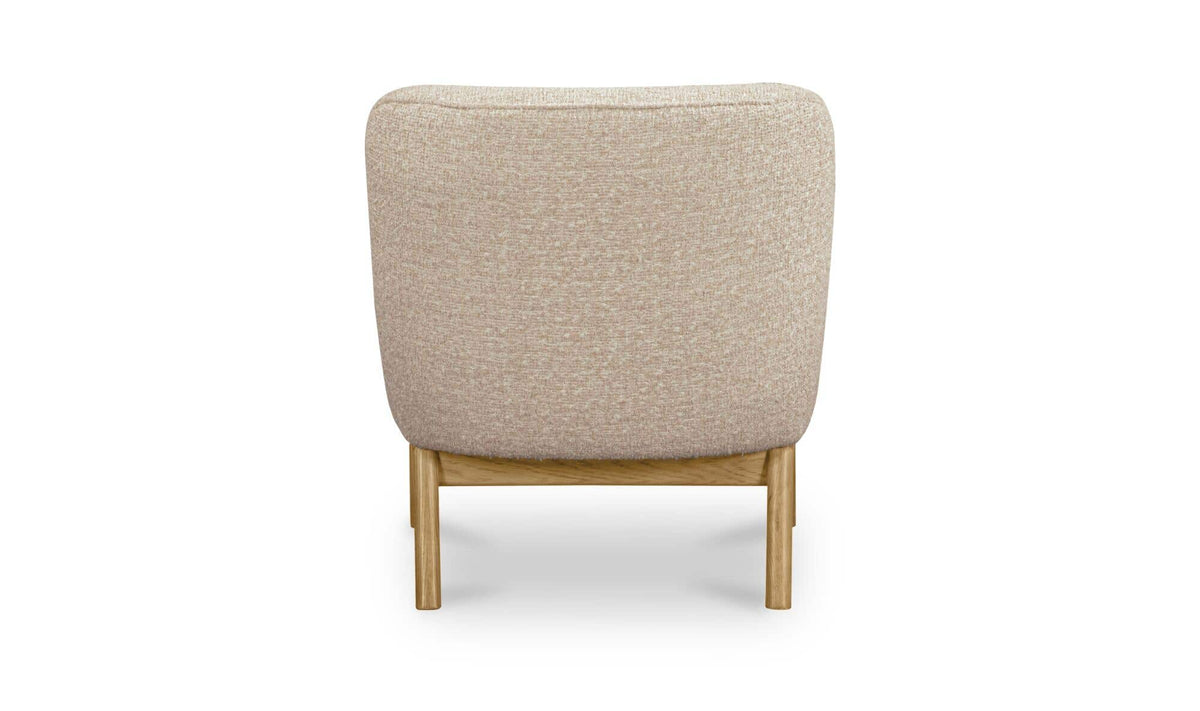 Haynes Textured Oat Accent Chair - Ornate Home