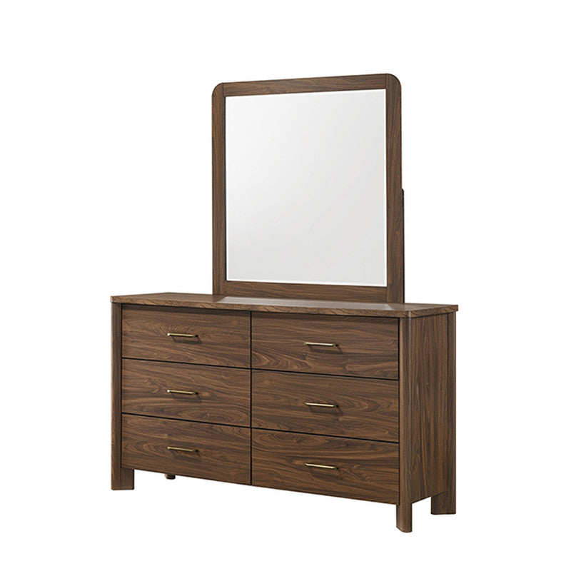 Hayward Walnut 4 Pc Queen Bedroom Set - Ornate Home