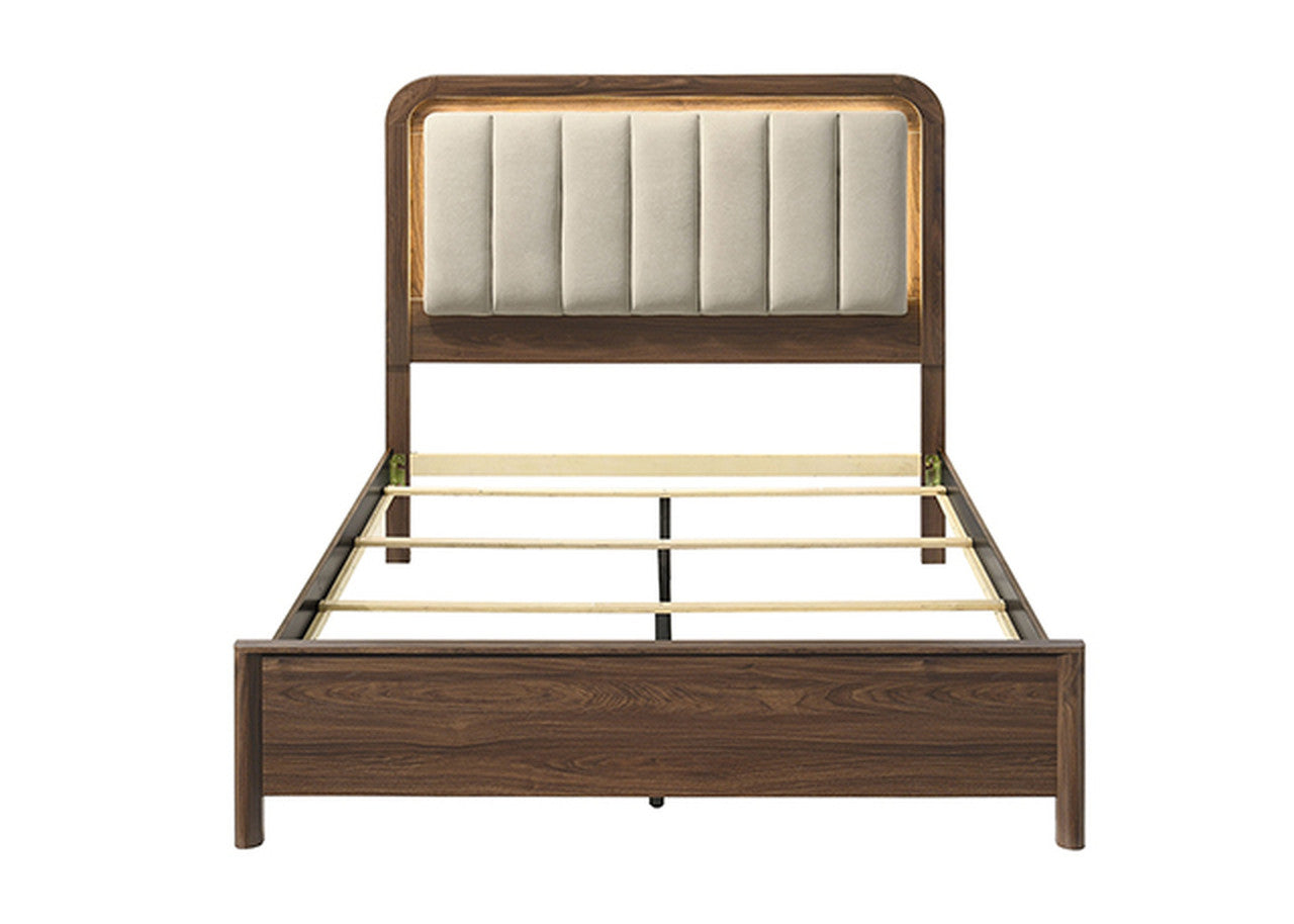 Hayward Walnut E.King Bed - Ornate Home