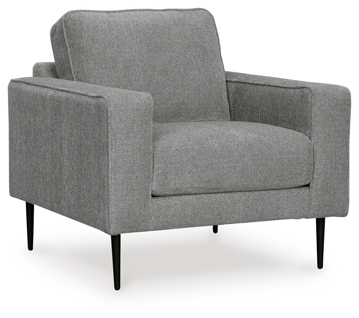 Hazela Charcoal Chair and Ottoman (Online Special Price) - Ornate Home