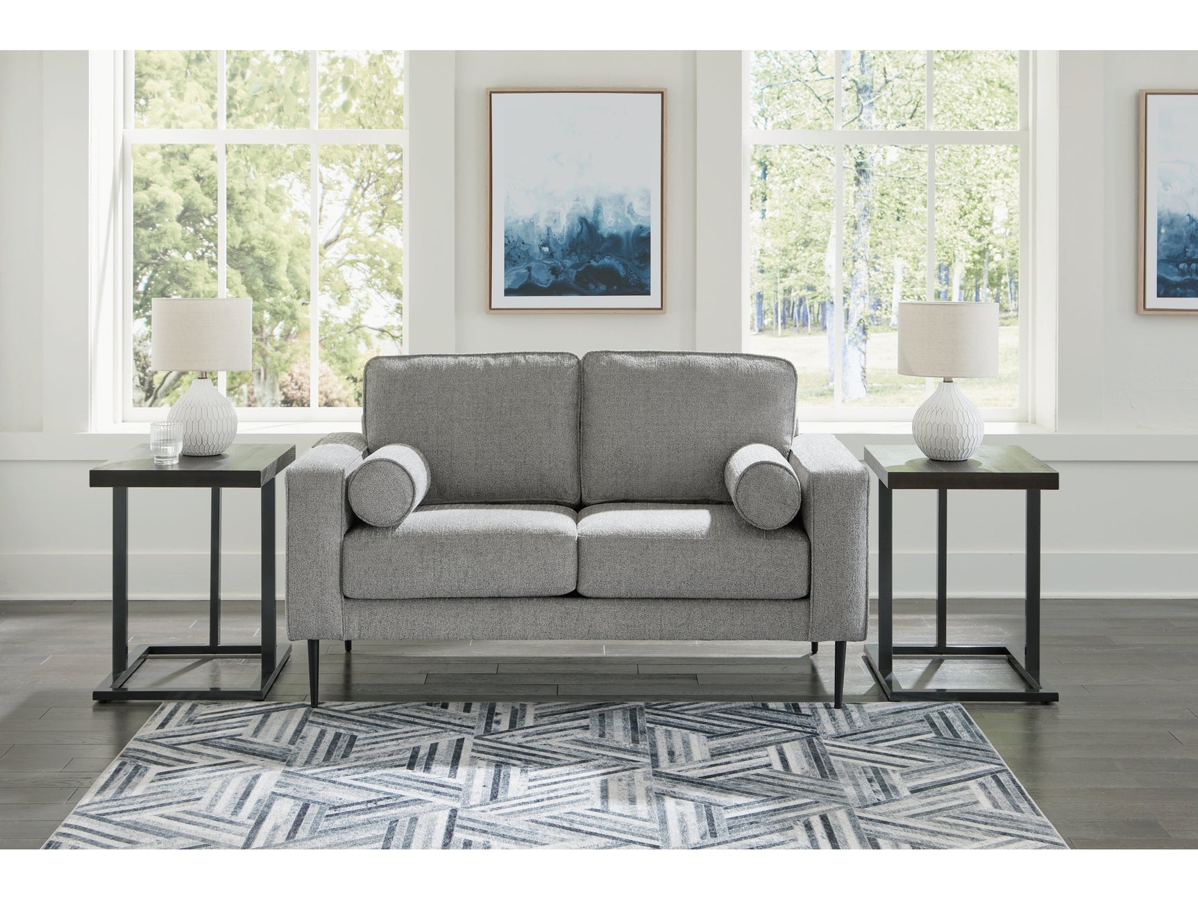 Hazela Charcoal Loveseat (Online Special Price) - Ornate Home