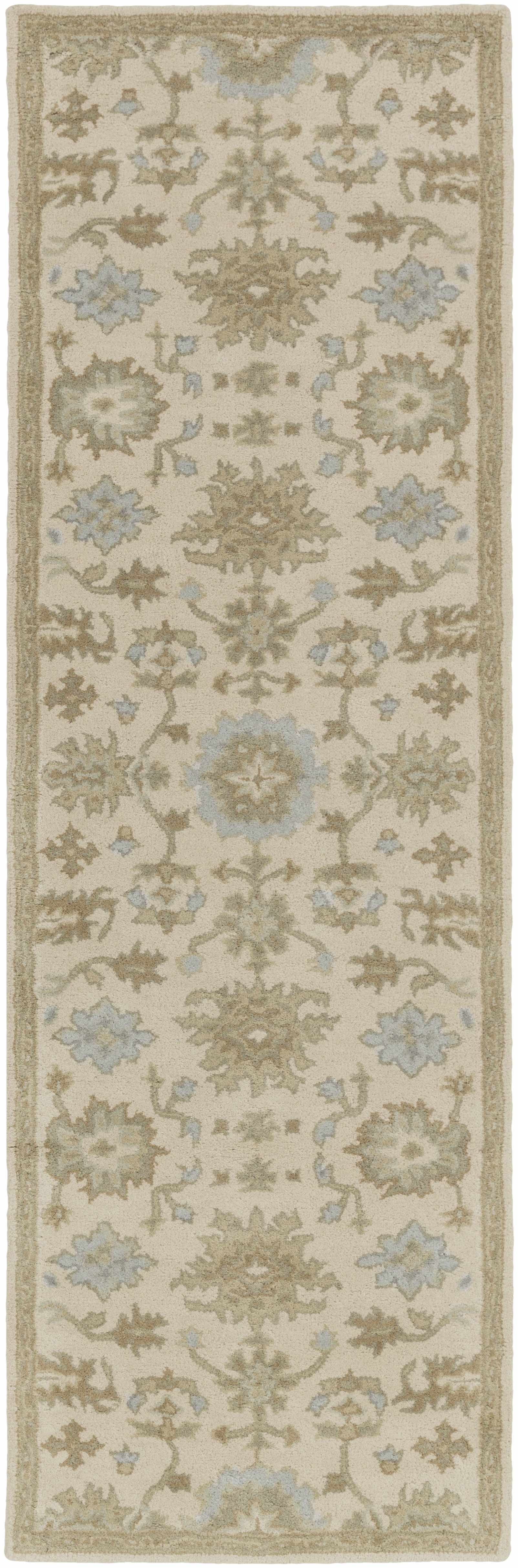 Hazen 1197 Hand Tufted Light Beige Wool Rug - Ornate Home
