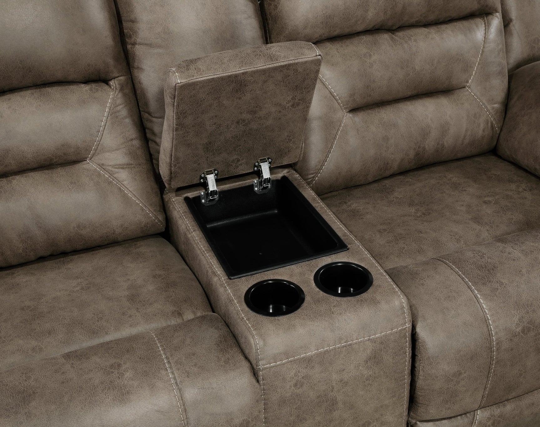 Hazen Brown Double Reclining Loveseat - Ornate Home