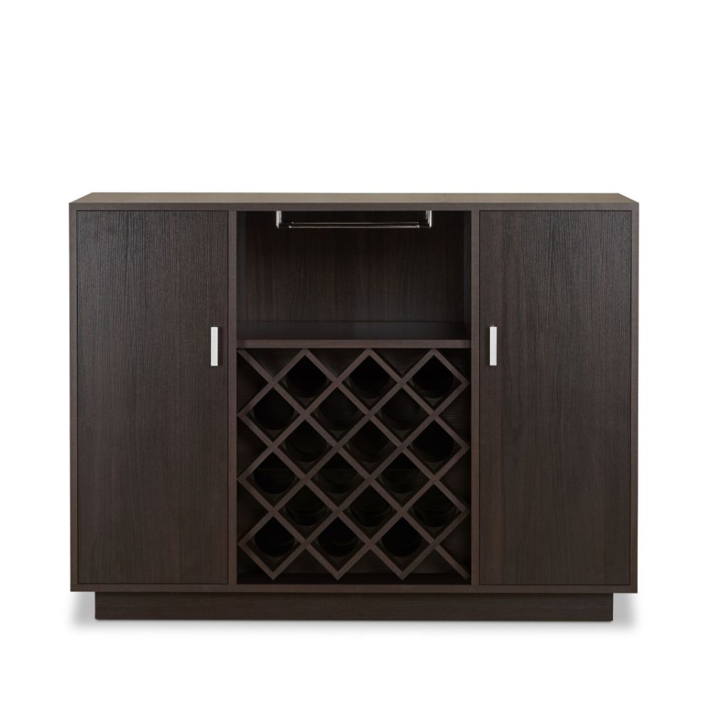 Hazen Espresso Wine Cabinet SKU: 72605 - Ornate Home
