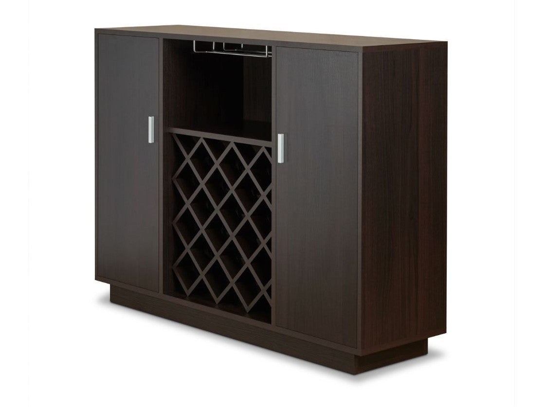 Hazen Espresso Wine Cabinet SKU: 72605 - Ornate Home